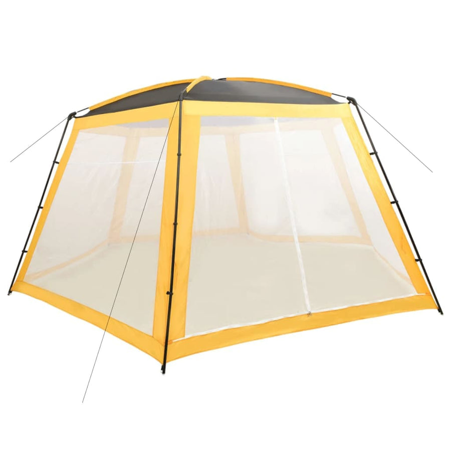 Zwembadtent 660X580X250 Cm Stof Geel
