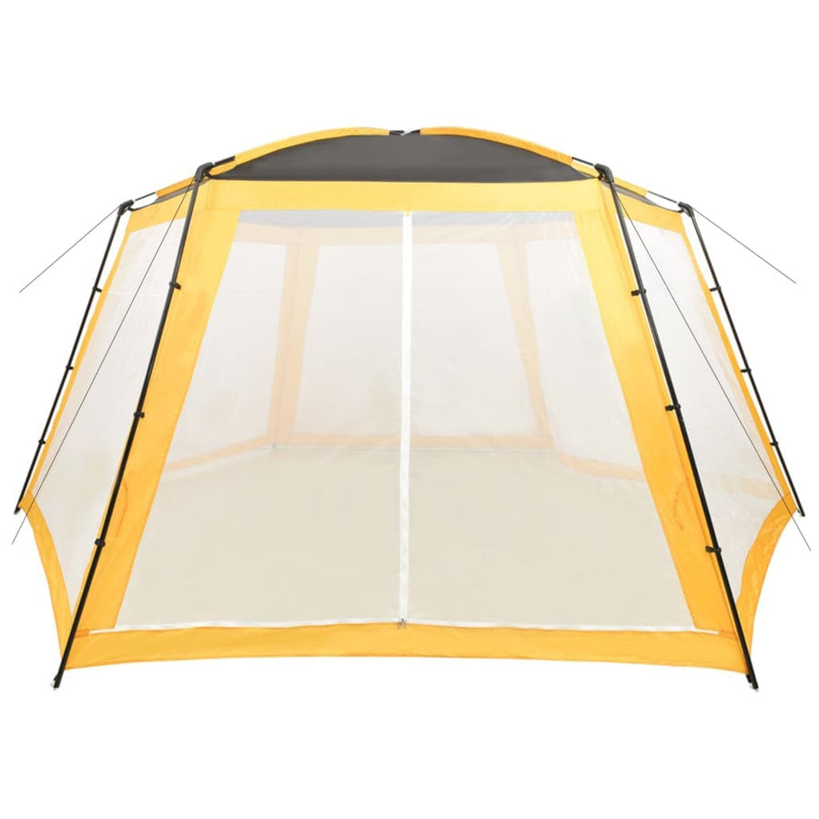 Zwembadtent 660X580X250 Cm Stof Geel