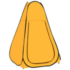 Pop-Up Shower Tent Yellow