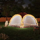 Partytent 3,6x3,6 m camouflage met LED en zijwanden