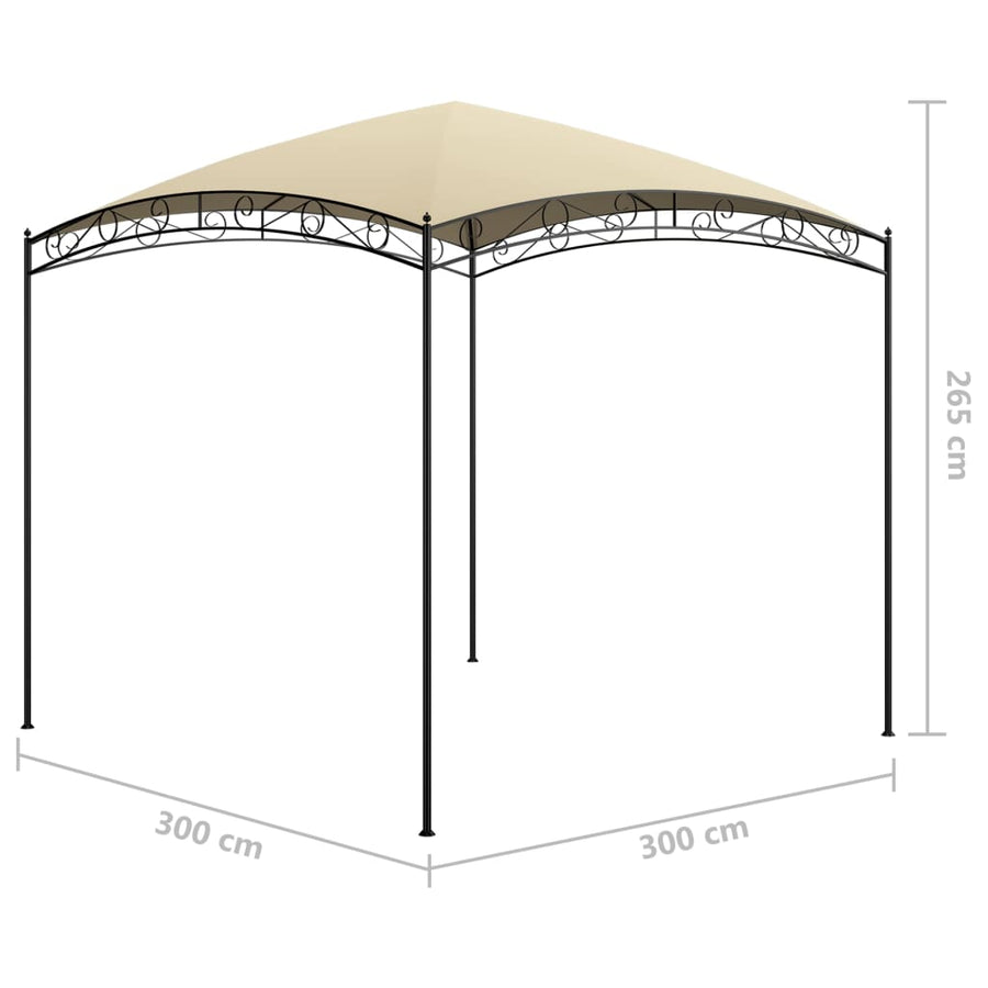 Prieel 180 G/M² 3X3X2,65 M 3 x 3 x 2.65 m Crème
