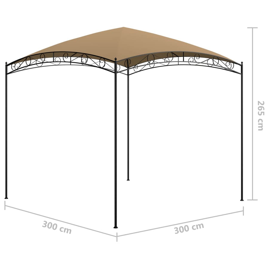 Prieel 180 G/M² 3X3X2,65 M 3 x 3 x 2.65 m Taupe