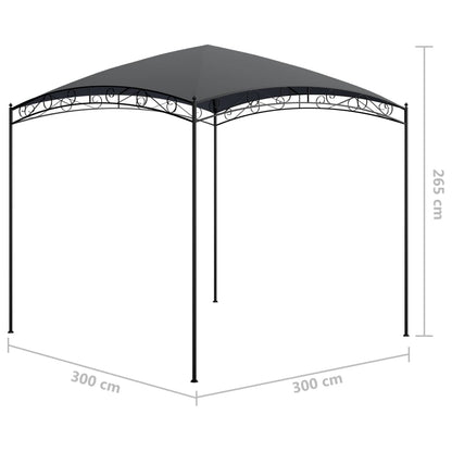Prieel 180 G/M² 3X3X2,65 M 3 x 3 x 2.65 m Antraciet