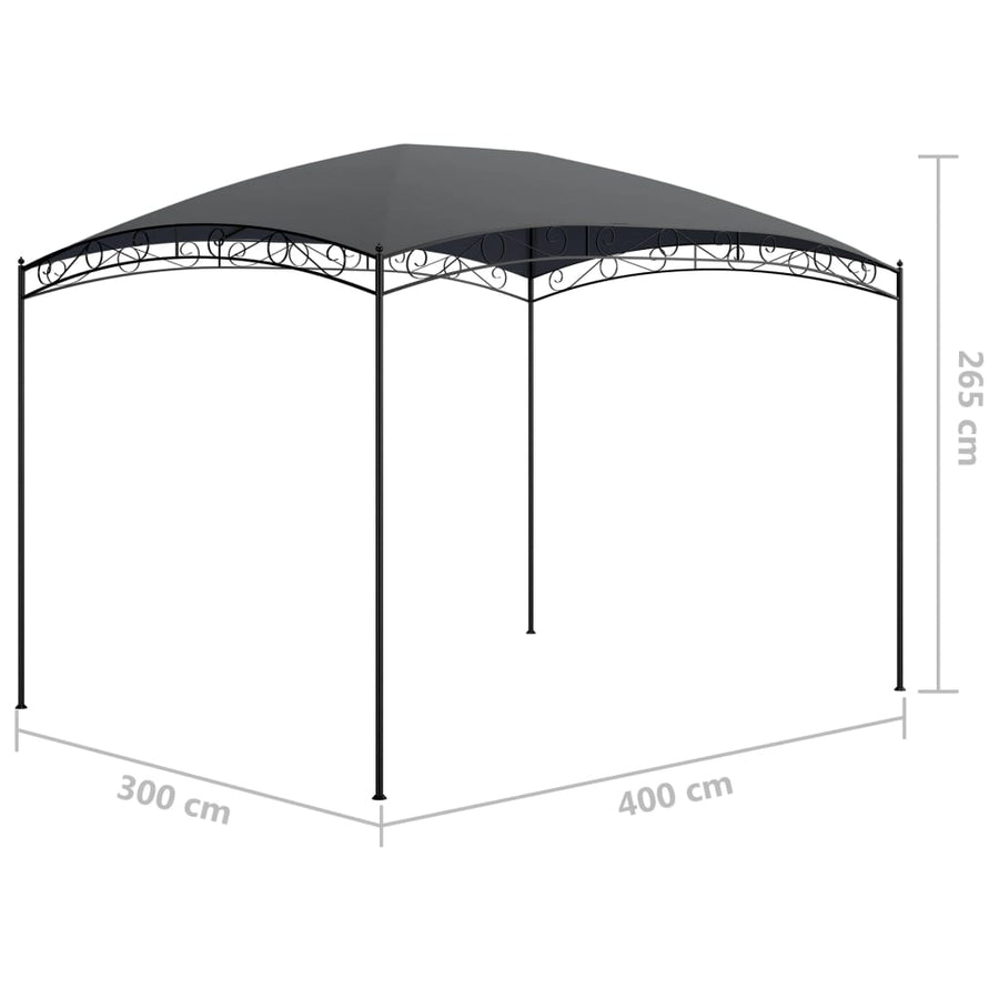 Prieel 180 G/M² 3X4X2,65 M 3 x 4 x 2.65 m Antraciet