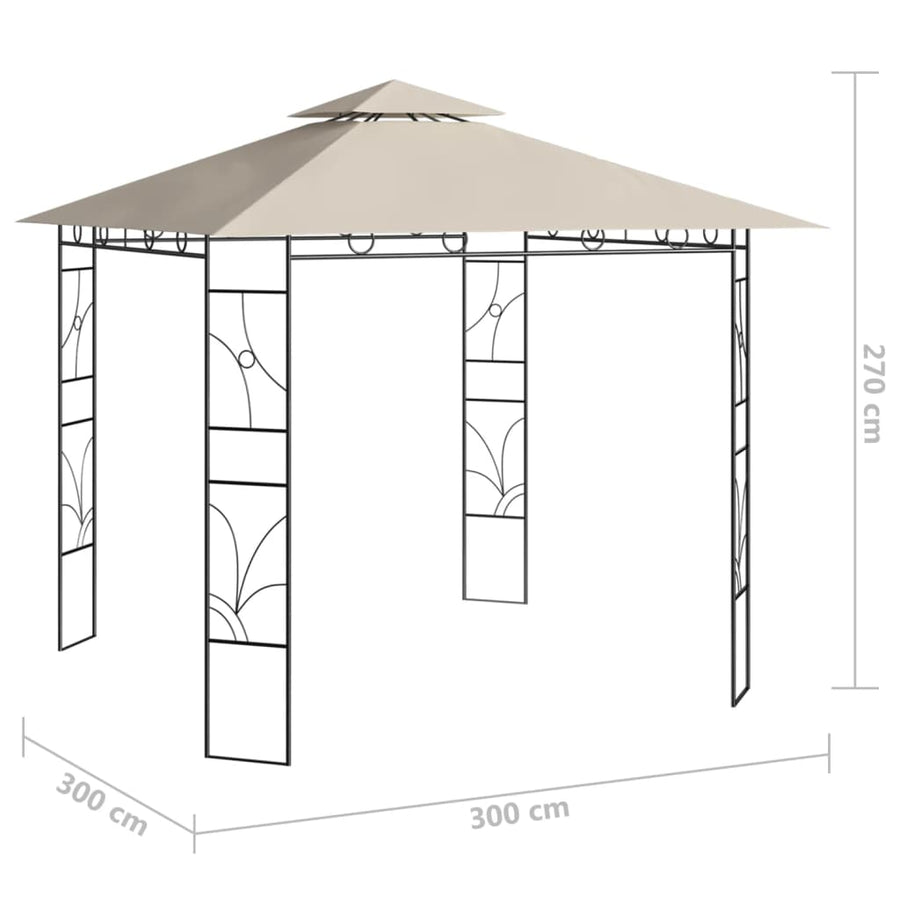 Prieel 160 G/M² 3X3X2,7 M Kleurig Crème