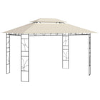 Gazebo 160 gsm 4x3x2.7 m cream-colored
