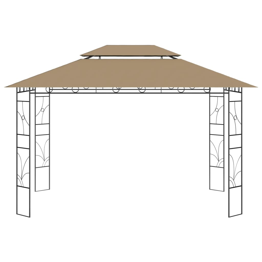 Prieel 160 g/m² 4x3x2,7 m taupe
