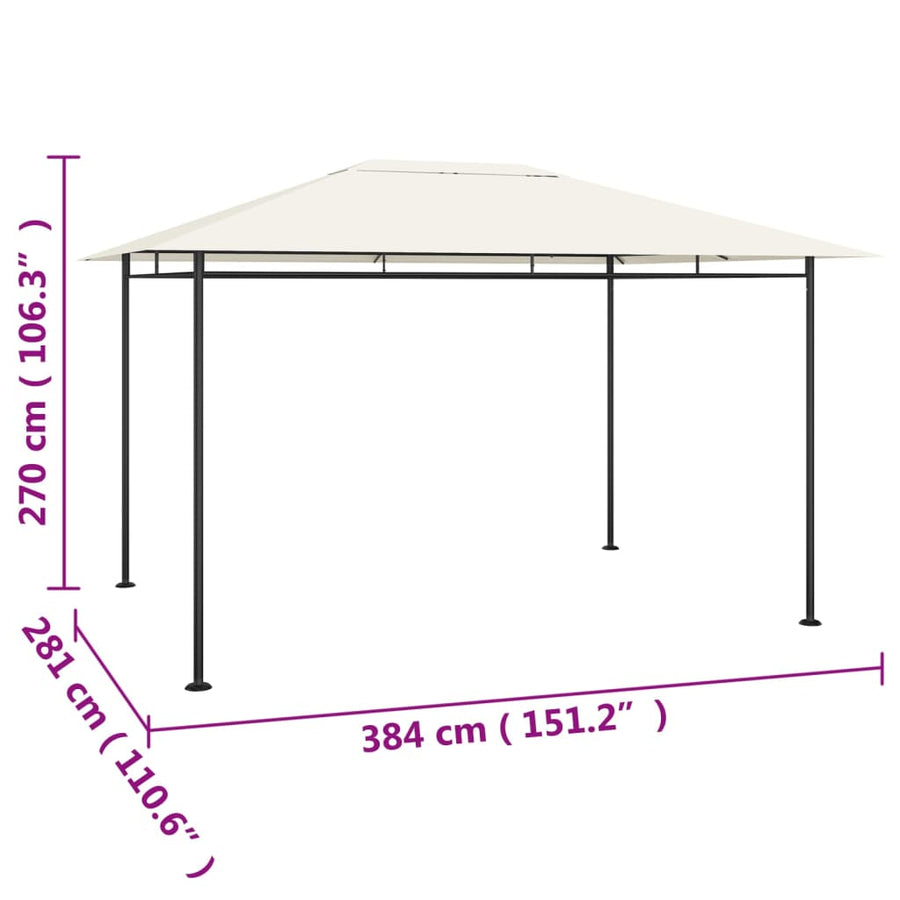 Prieel 180 G/M² 384X281X270 Cm Kleurig Crème