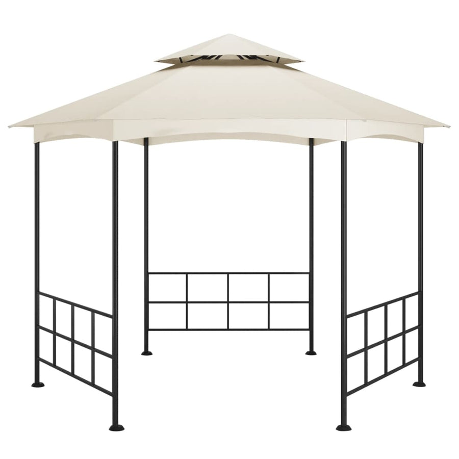 Prieel Met Zijwanden 3,1X2,7 M Kleurig Crème