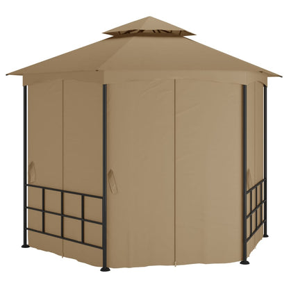 Prieel Met Zijwanden 3,1X2,7 M Taupe