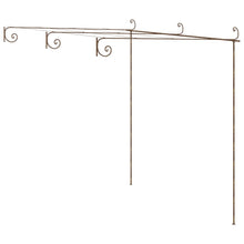 Tuinpergola 3X3X2,5 M Ijzer Antiekbruin 3 x 3 x 2.5 m