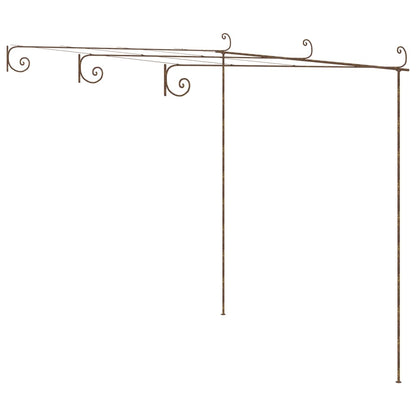 Tuinpergola 3X3X2,5 M Ijzer Antiekbruin 3 x 3 x 2.5 m