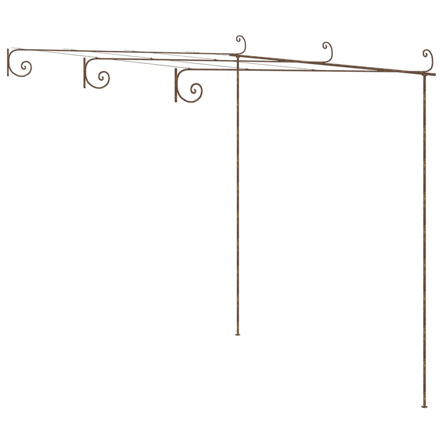 Tuinpergola 3X3X2,5 M Ijzer Antiekbruin 3 x 3 x 2.5 m
