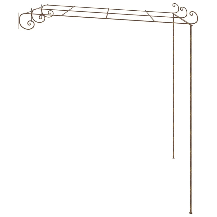Tuinpergola 3X3X2,5 M Ijzer Antiekbruin 3 x 3 x 2.5 m