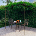 Tuinpergola 6x3x2,5 m ijzer antiekbruin