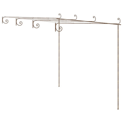 Tuinpergola 4X3X2,5 M Ijzer Antiekbruin 4 x 3x 2.5 m
