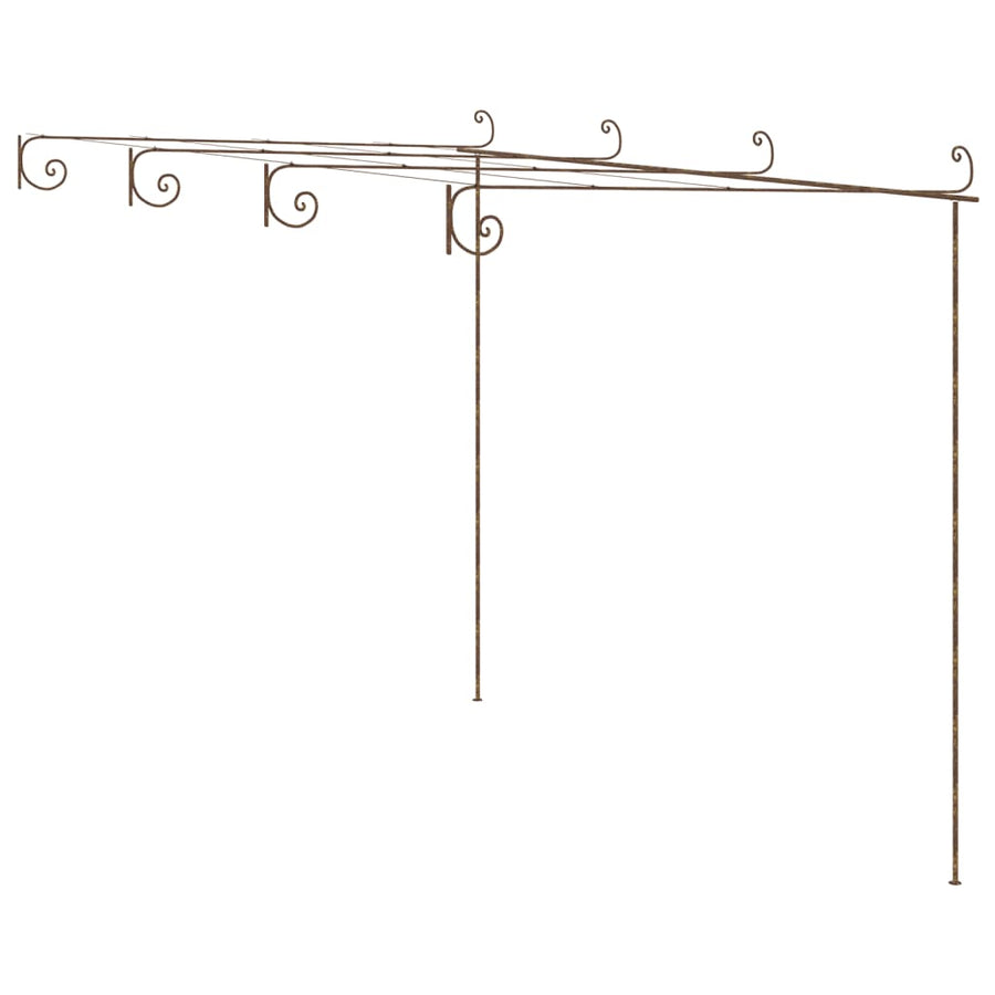 Tuinpergola 4X3X2,5 M Ijzer Antiekbruin 4 x 3x 2.5 m