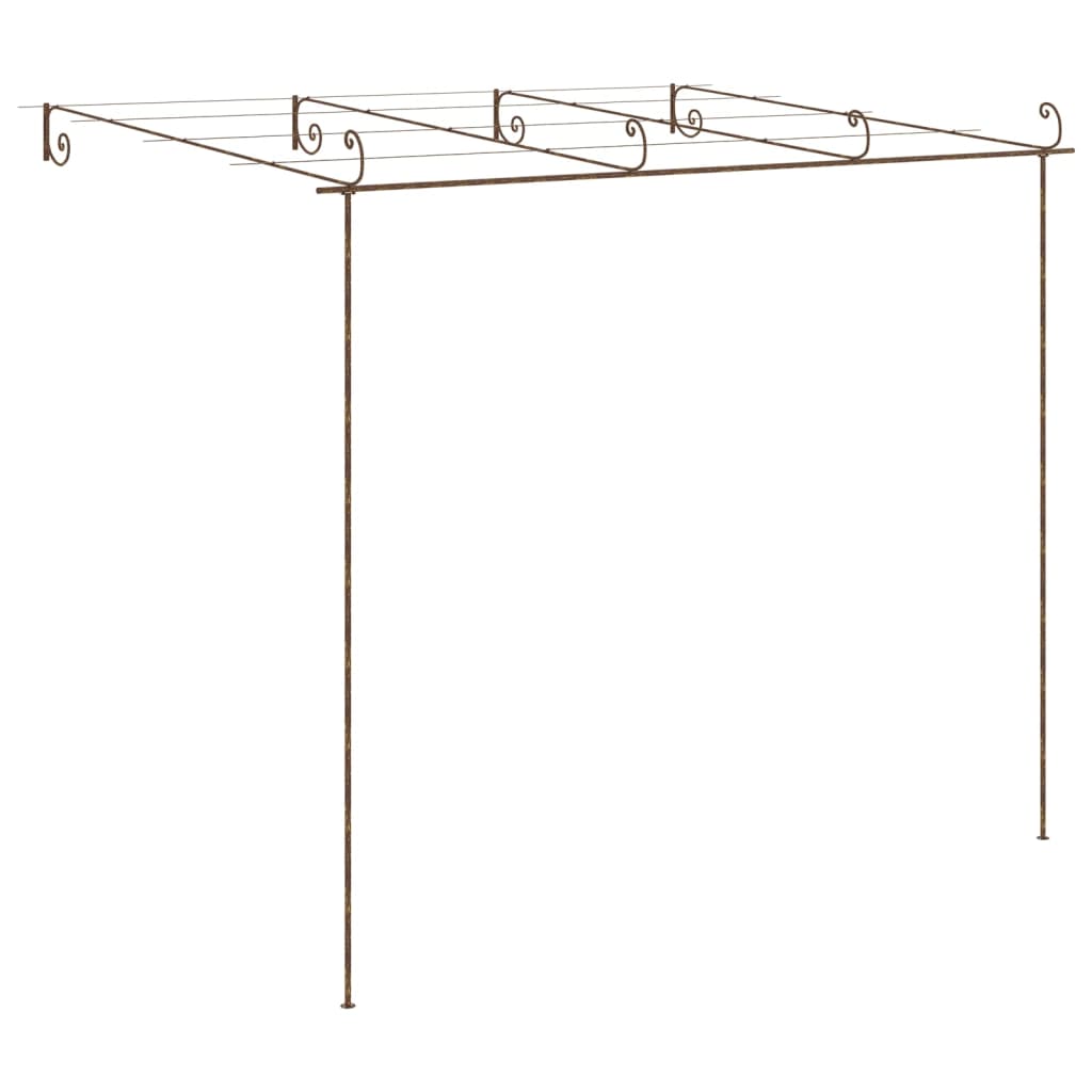 Tuinpergola 4X3X2,5 M Ijzer Antiekbruin 4 x 3x 2.5 m