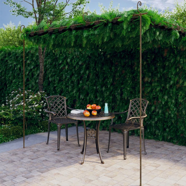 Tuinpergola 4X3X2,5 M Ijzer Antiekbruin 4 x 3x 2.5 m