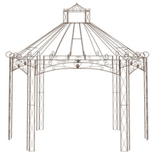 Tuinpaviljoen 400X258X378 Cm Ijzer Antiekbruin 400 x 258 x 378 cm