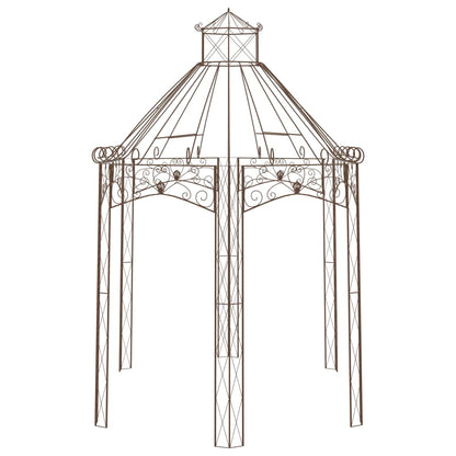 Tuinpaviljoen 400X258X378 Cm Ijzer Antiekbruin 400 x 258 x 378 cm