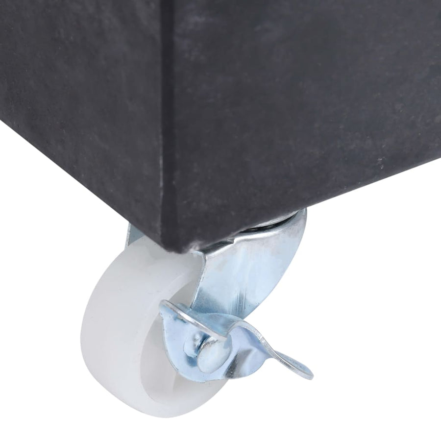 Parasolvoet 45X25X8 Cm Graniet Zwart