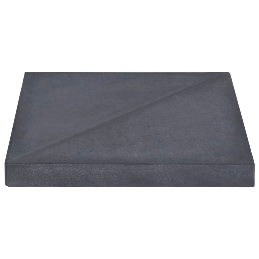 Parasolvoetplaat Vierkant 15 Kg Graniet Zwart