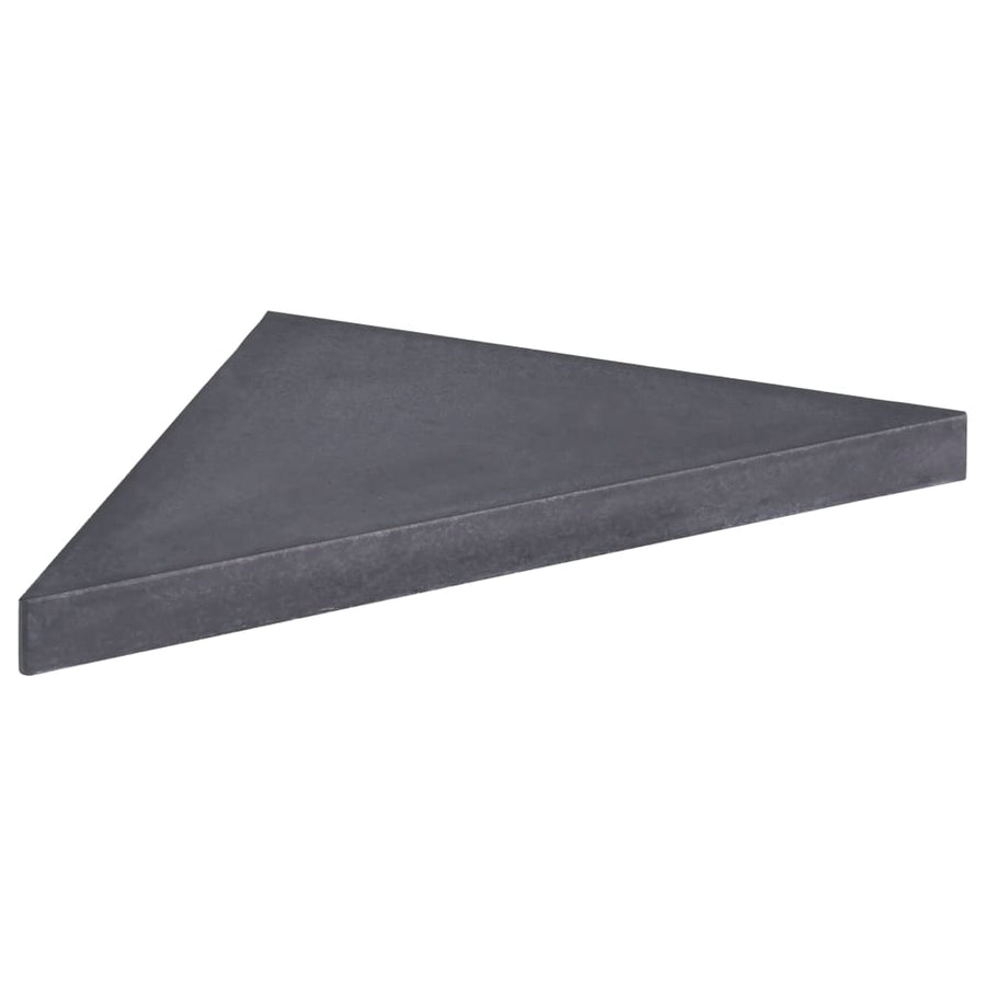 Parasolvoetplaat Vierkant 15 Kg Graniet Zwart