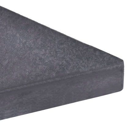 Parasolvoetplaat Vierkant 15 Kg Graniet Zwart