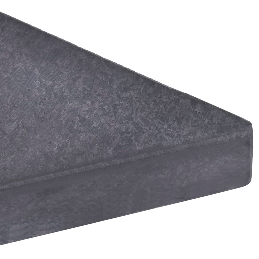 Parasolvoetplaat Vierkant 15 Kg Graniet Zwart