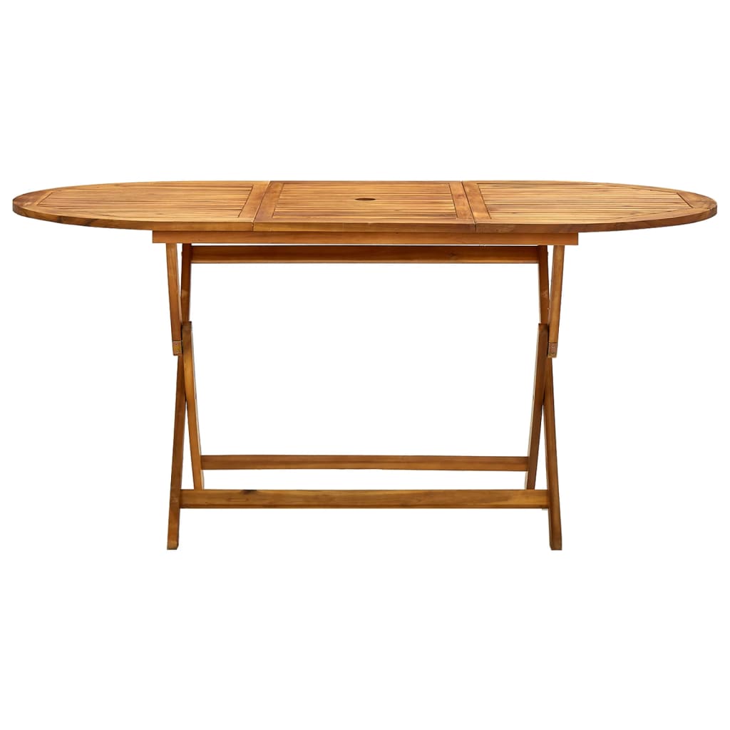 Tuintafel Inklapbaar Massief Acaciahout 160 x 85 x 75 cm