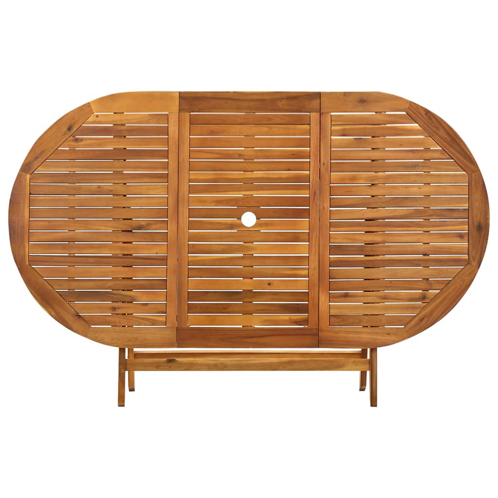 Tuintafel Inklapbaar Massief Acaciahout 160 x 85 x 75 cm