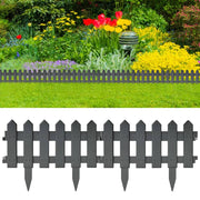 Lawn edging 25 pcs 10 m PP anthracite