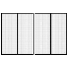 Insectendeurgordijnen 2 St Magnetisch 230X160 Cm Zwart 230 x 160 cm