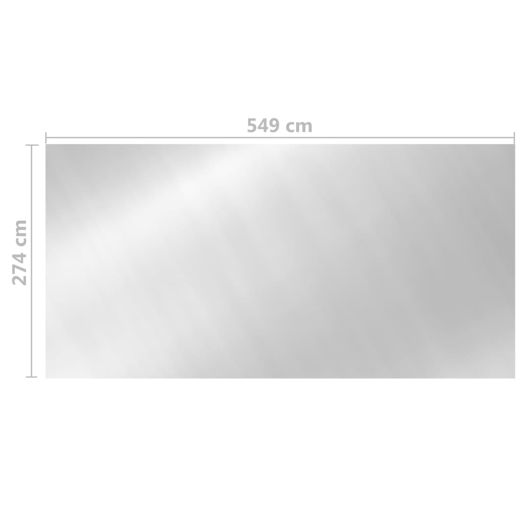 Zwembadhoes 549X274 Cm Pe Zilverkleurig 1 549 x 274 cm