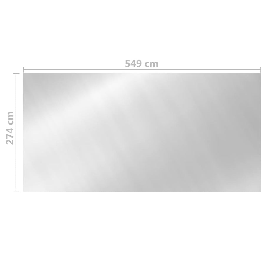 Zwembadhoes 549X274 Cm Pe Zilverkleurig 1 549 x 274 cm
