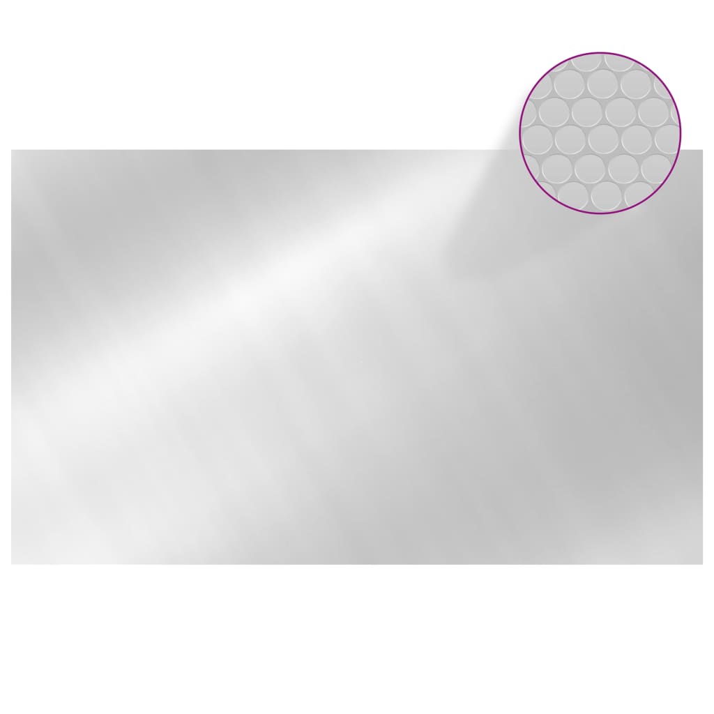 Zwembadhoes Rechthoekig 1000X600 Cm Pe Zilverkleurig