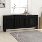 Radiatorombouw 142-205 cm MDF zwart