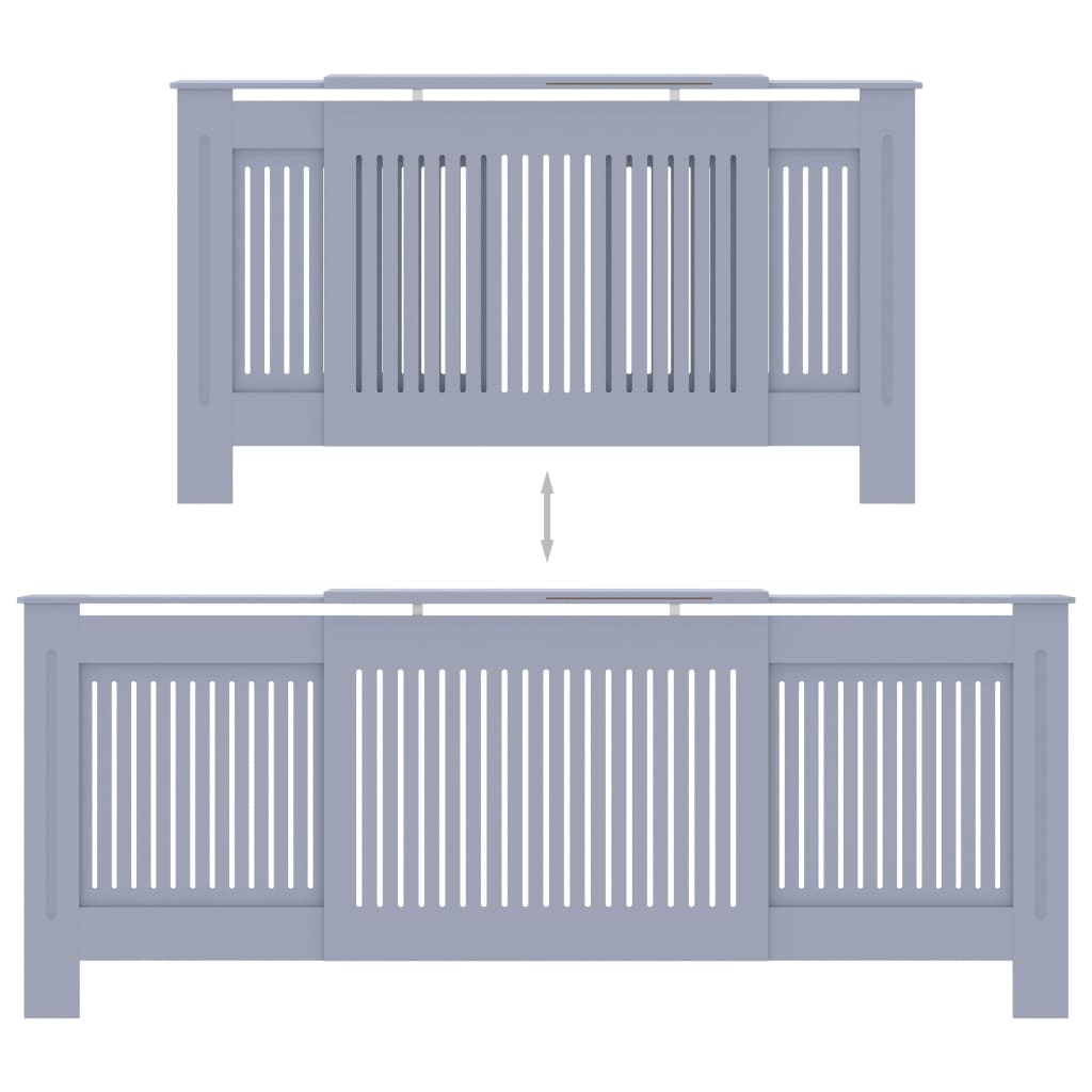 Radiatorombouw 205 Cm Mdf 1 205 x 20.5 x 81.5 cm Grijs
