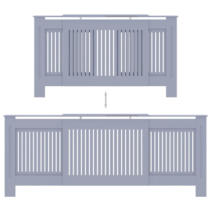 Radiatorombouw 205 Cm Mdf 1 205 x 20.5 x 81.5 cm Grijs