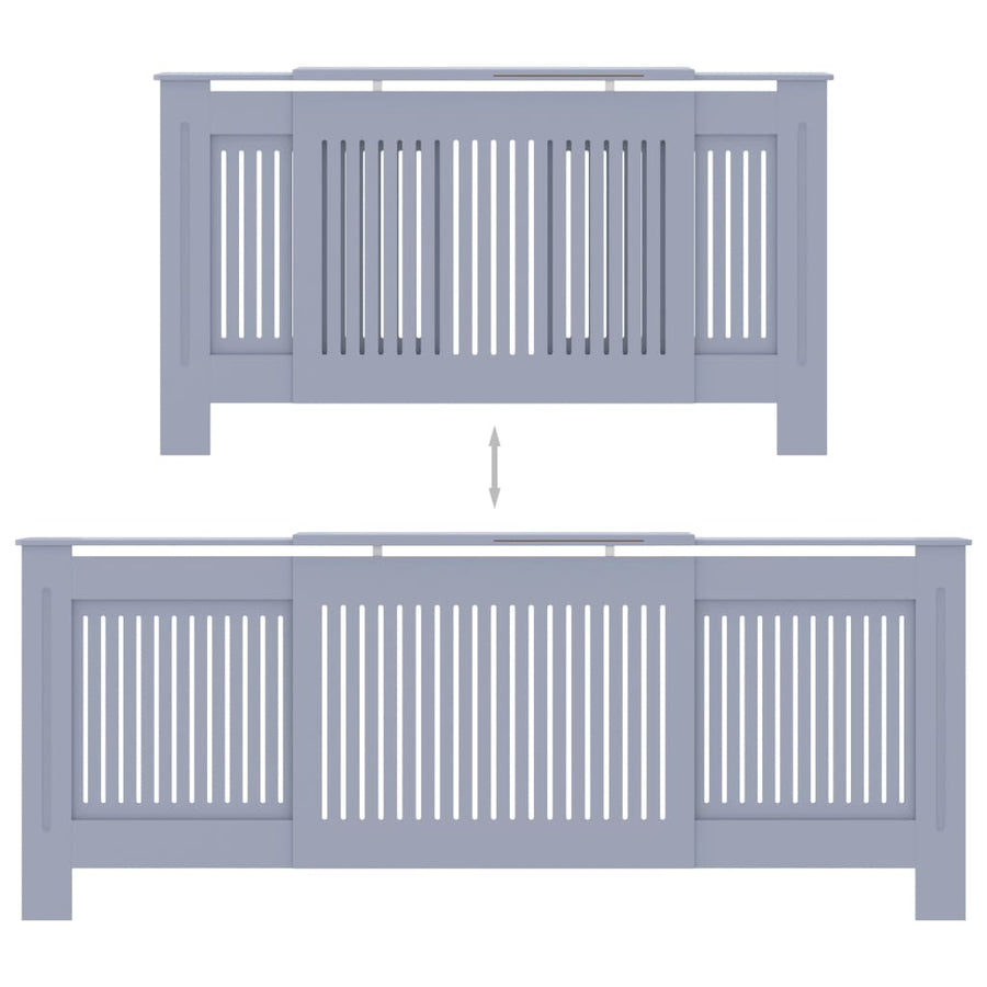 Radiatorombouw 205 Cm Mdf 1 205 x 20.5 x 81.5 cm Grijs