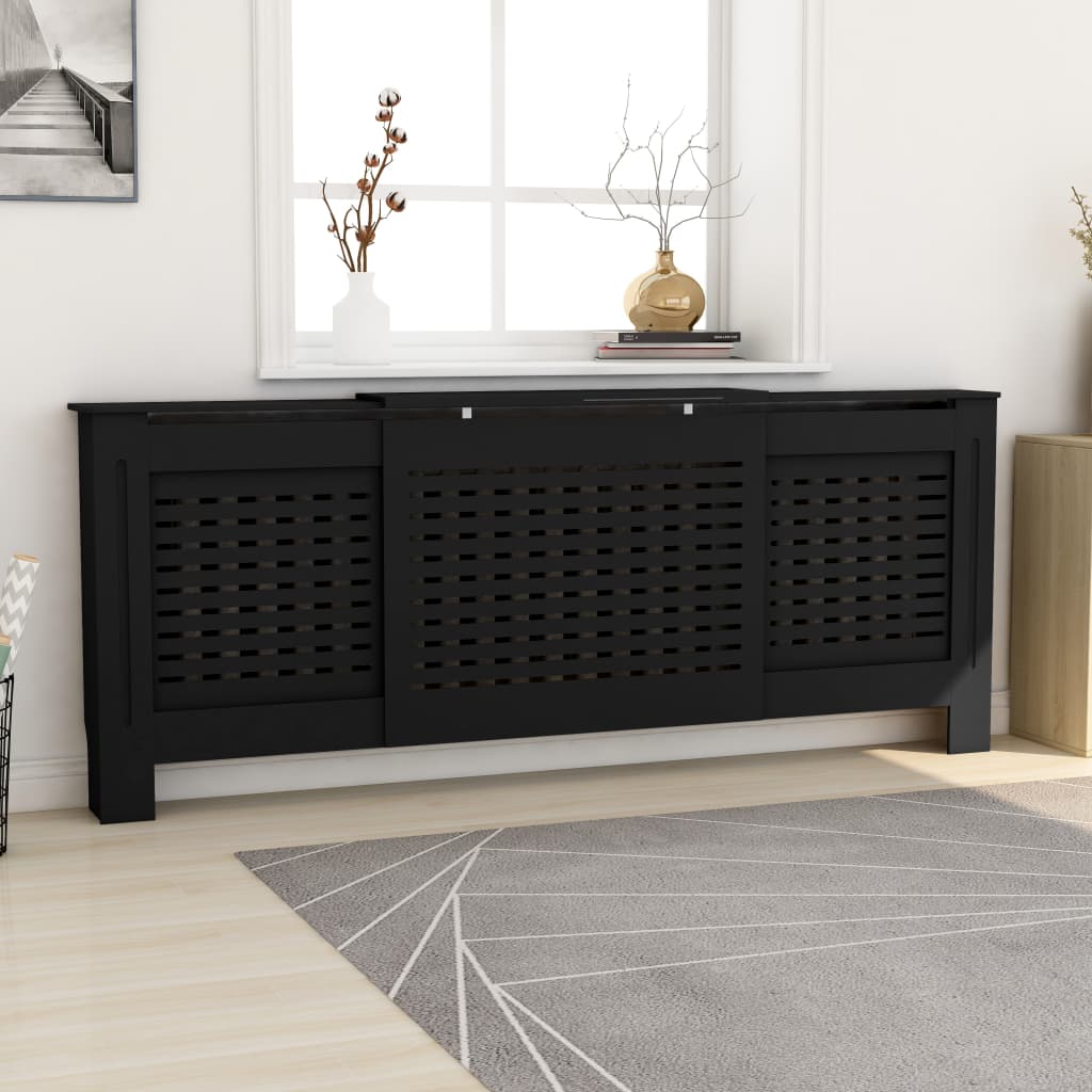 Radiatorombouw 205 Cm Mdf 1 205 x 20.5 x 81.5 cm Zwart