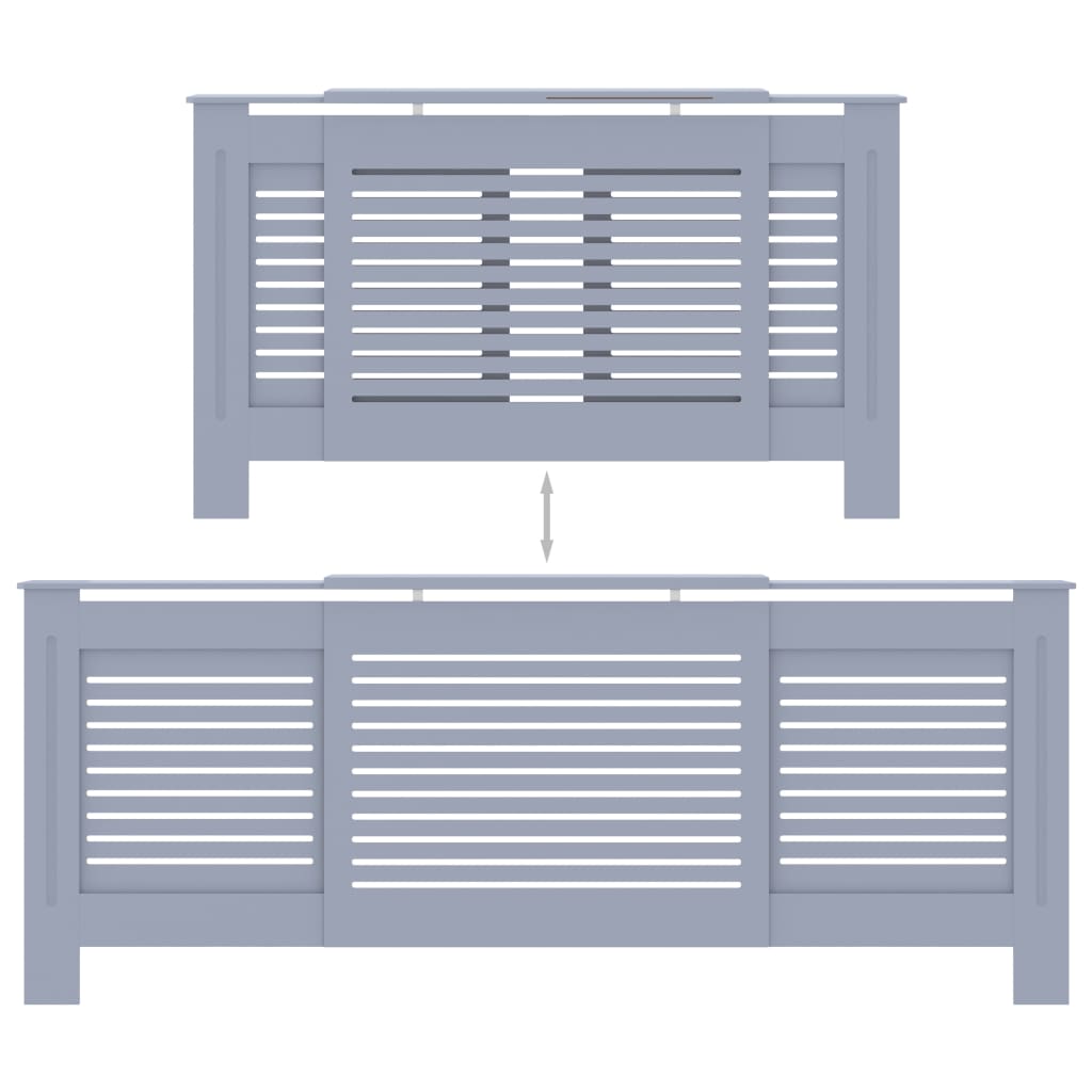 Radiatorombouw 205 Cm Mdf 1 205 x 20.5 x 81.5 cm Grijs