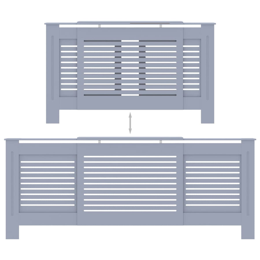 Radiatorombouw 205 Cm Mdf 1 205 x 20.5 x 81.5 cm Grijs