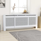 Radiator Cover 205 cm MDF White