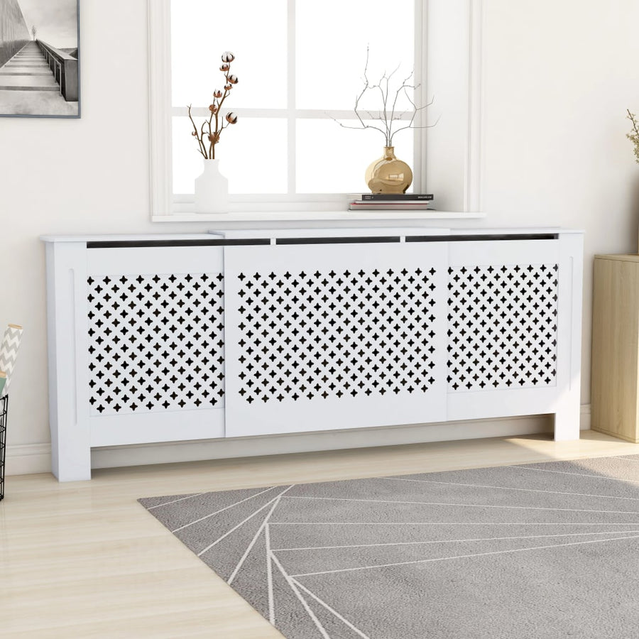 Radiatorombouw 205 Cm Mdf 1 205 x 20.5 x 81.5 cm Wit