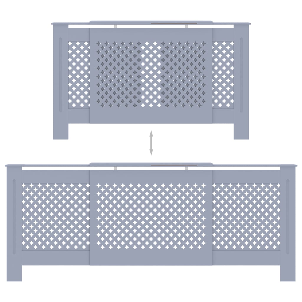 Radiatorombouw 205 Cm Mdf 1 205 x 20.5 x 81.5 cm Grijs