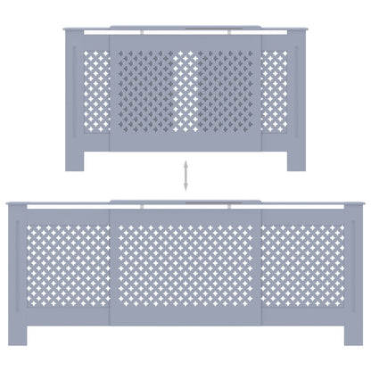 Radiatorombouw 205 Cm Mdf 1 205 x 20.5 x 81.5 cm Grijs