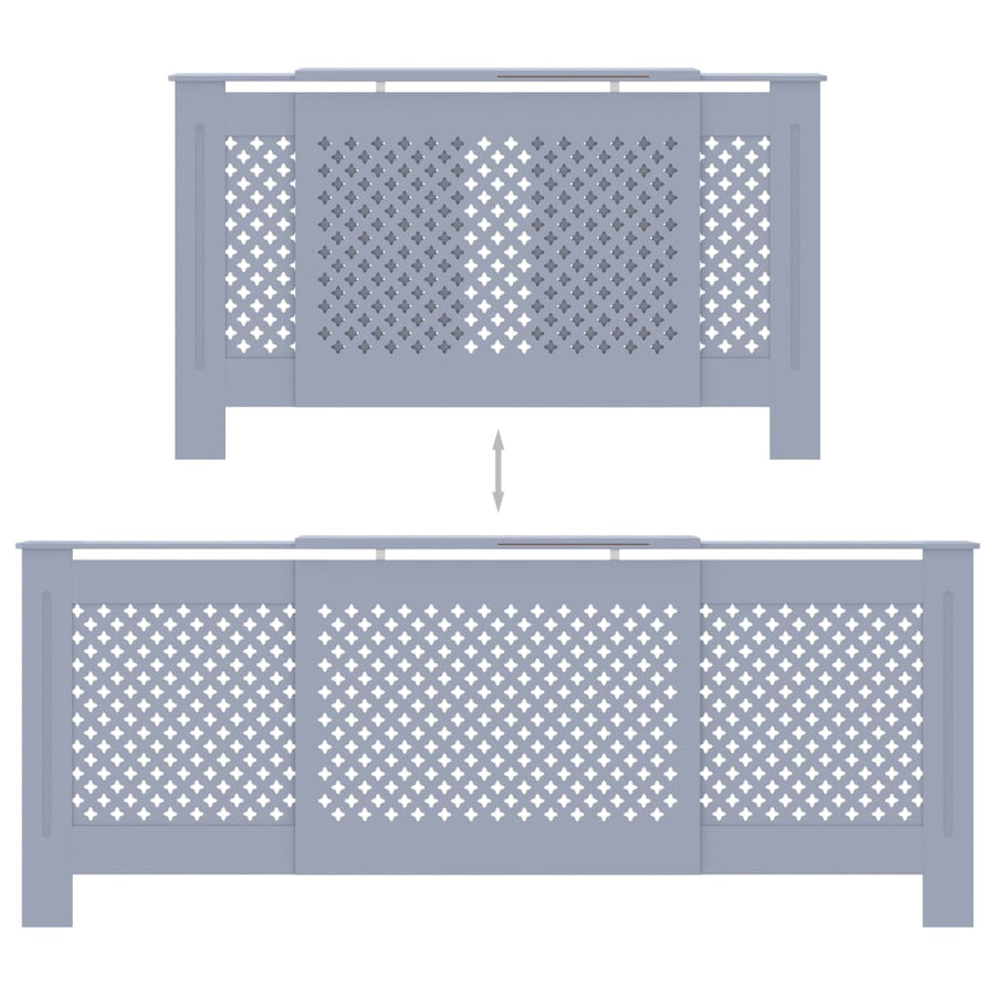 Radiatorombouw 205 Cm Mdf 1 205 x 20.5 x 81.5 cm Grijs