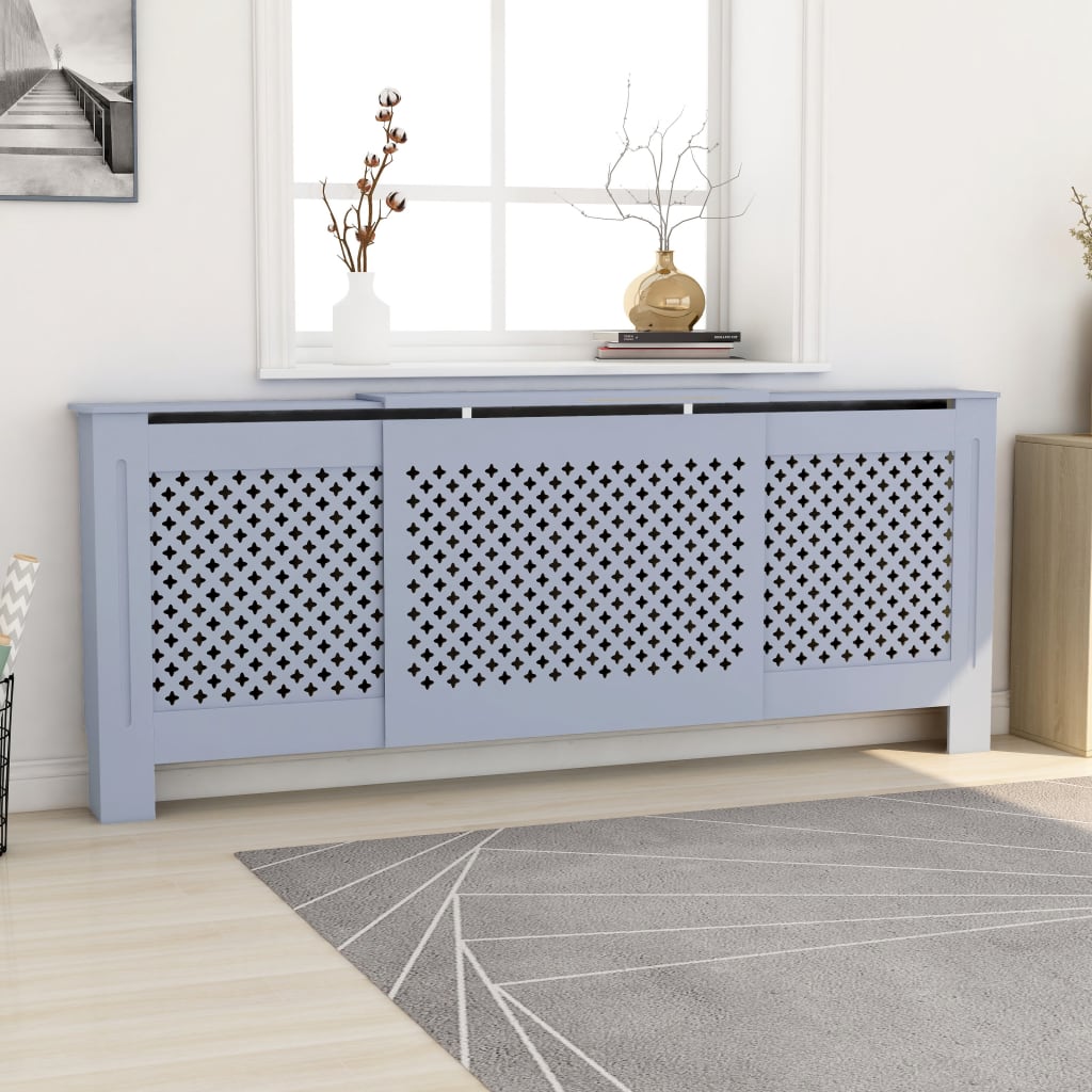 Radiatorombouw 205 Cm Mdf 1 205 x 20.5 x 81.5 cm Grijs